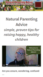 Mobile Screenshot of natural-parenting-advice.com